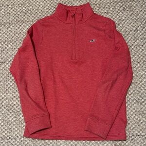 Vineyard Vines junior Boys Crimson Zip-Up Sweater